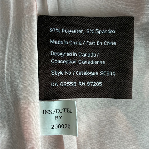 Danier Size 10 Satin A-Line Skirt - Pink/Gray/Black/Beige Pattern - Picture 6 of 7